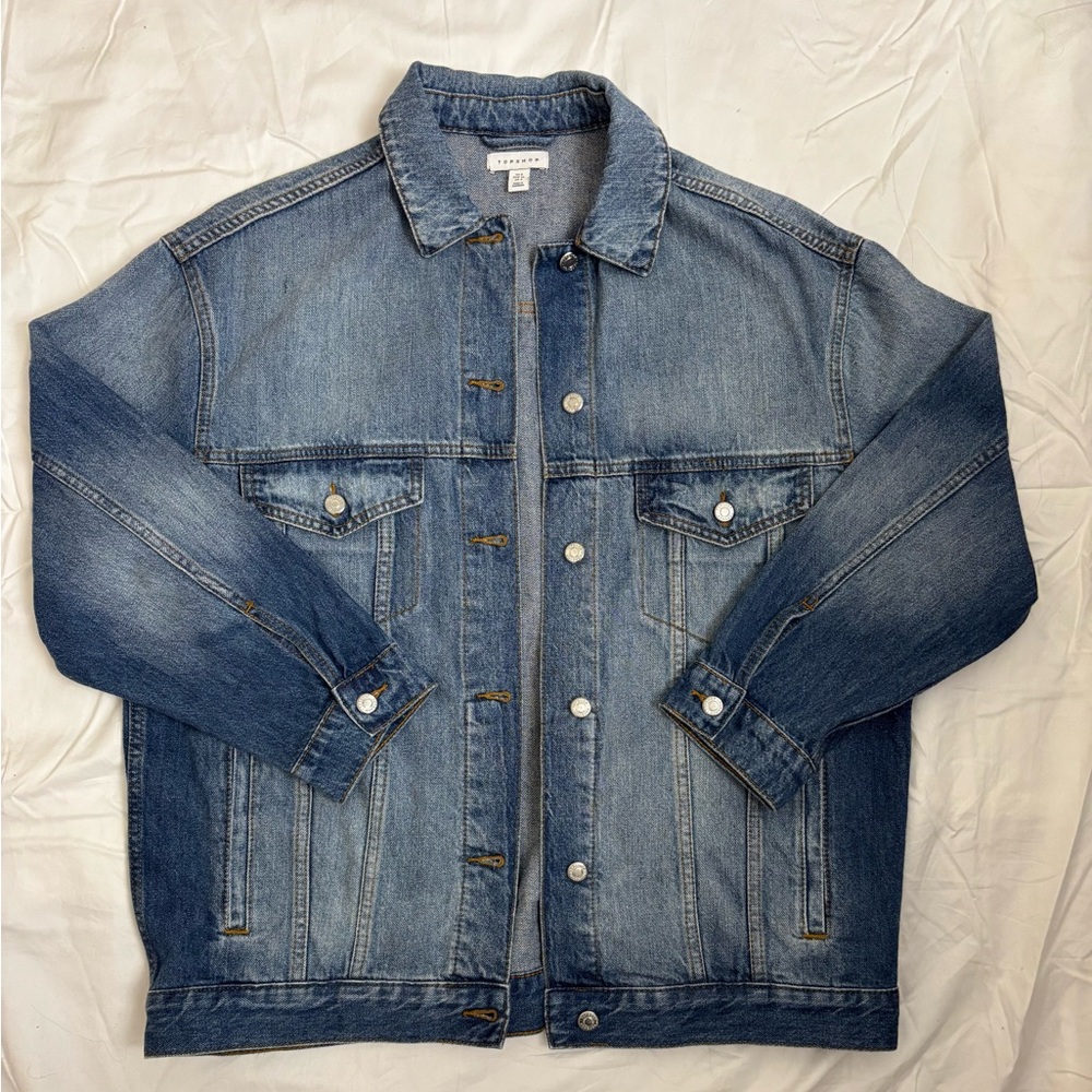 Topshop oversized denim jacket